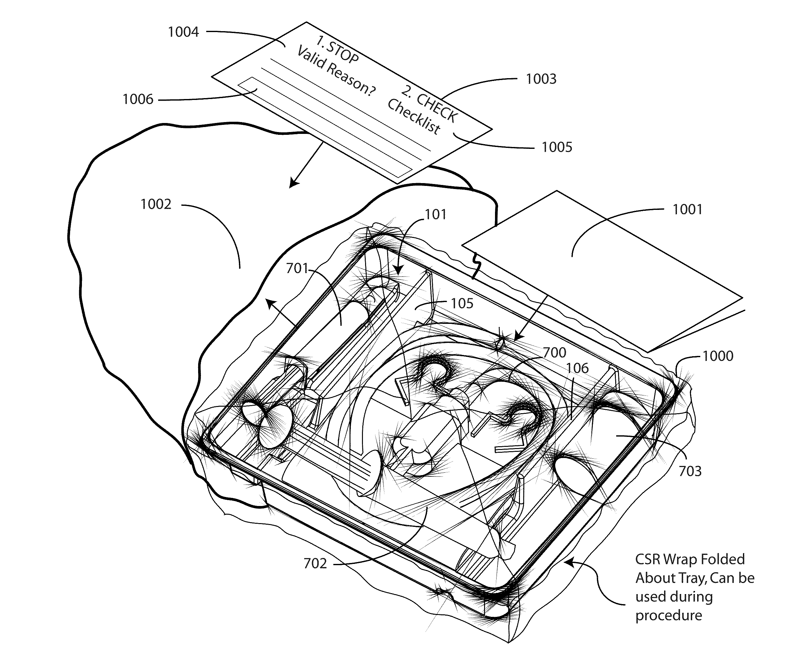 Catheter Tray, Packaging System, and Associated Methods