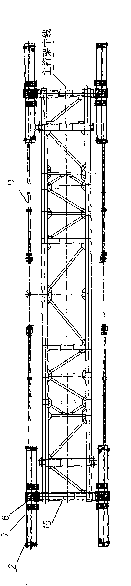 Hanging device of large-scale over-long box girder