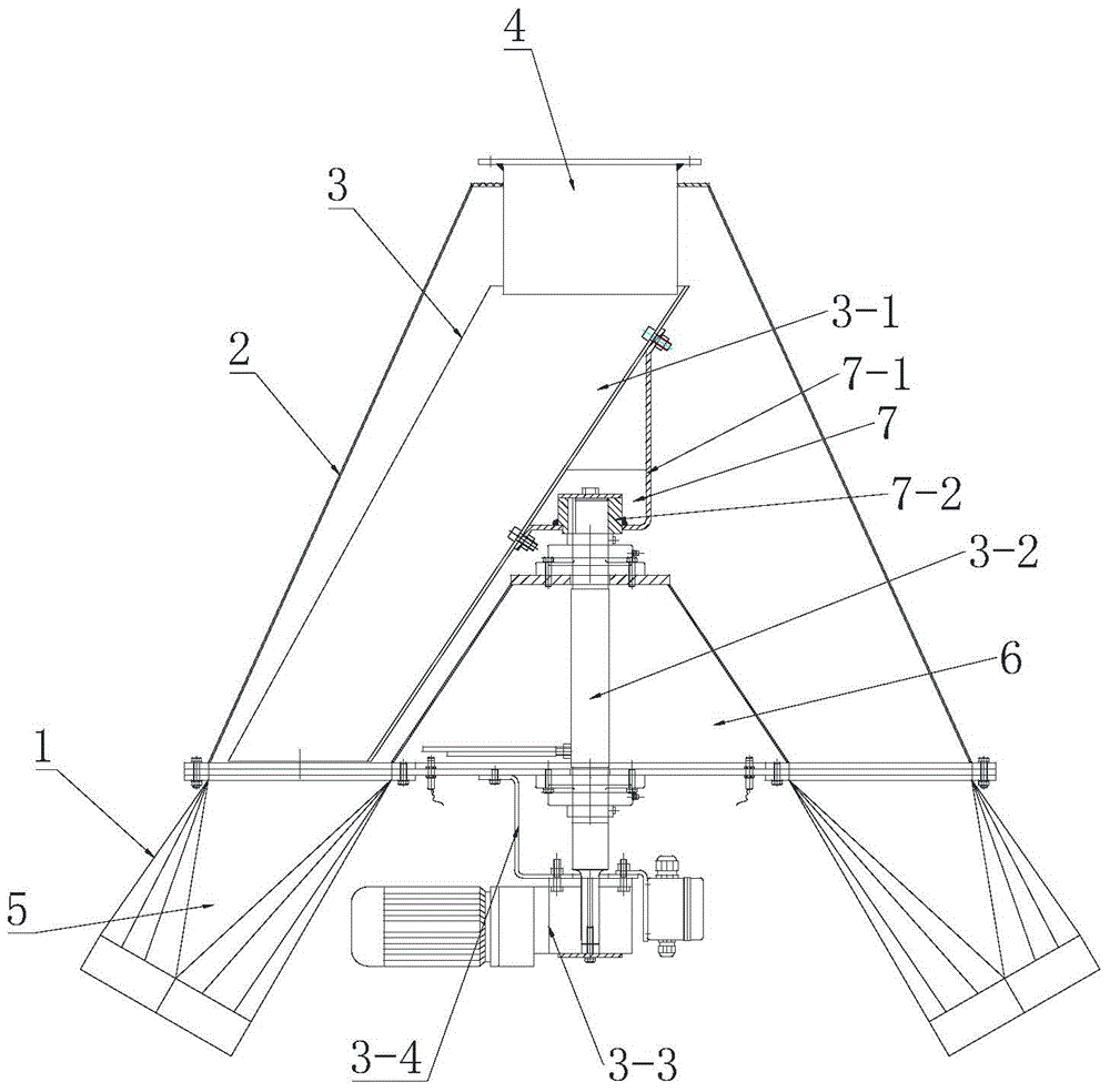 Rotary feed distributor