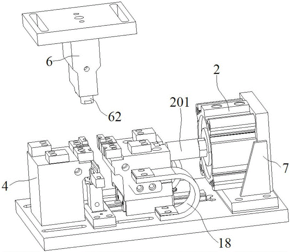 Hot riveting device for front-cover lock catch reinforcing plate