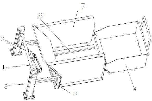 Tipper of scrap iron transfer trolley