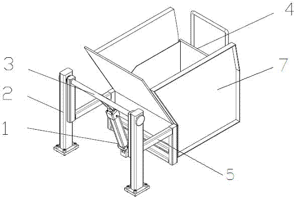 Tipper of scrap iron transfer trolley