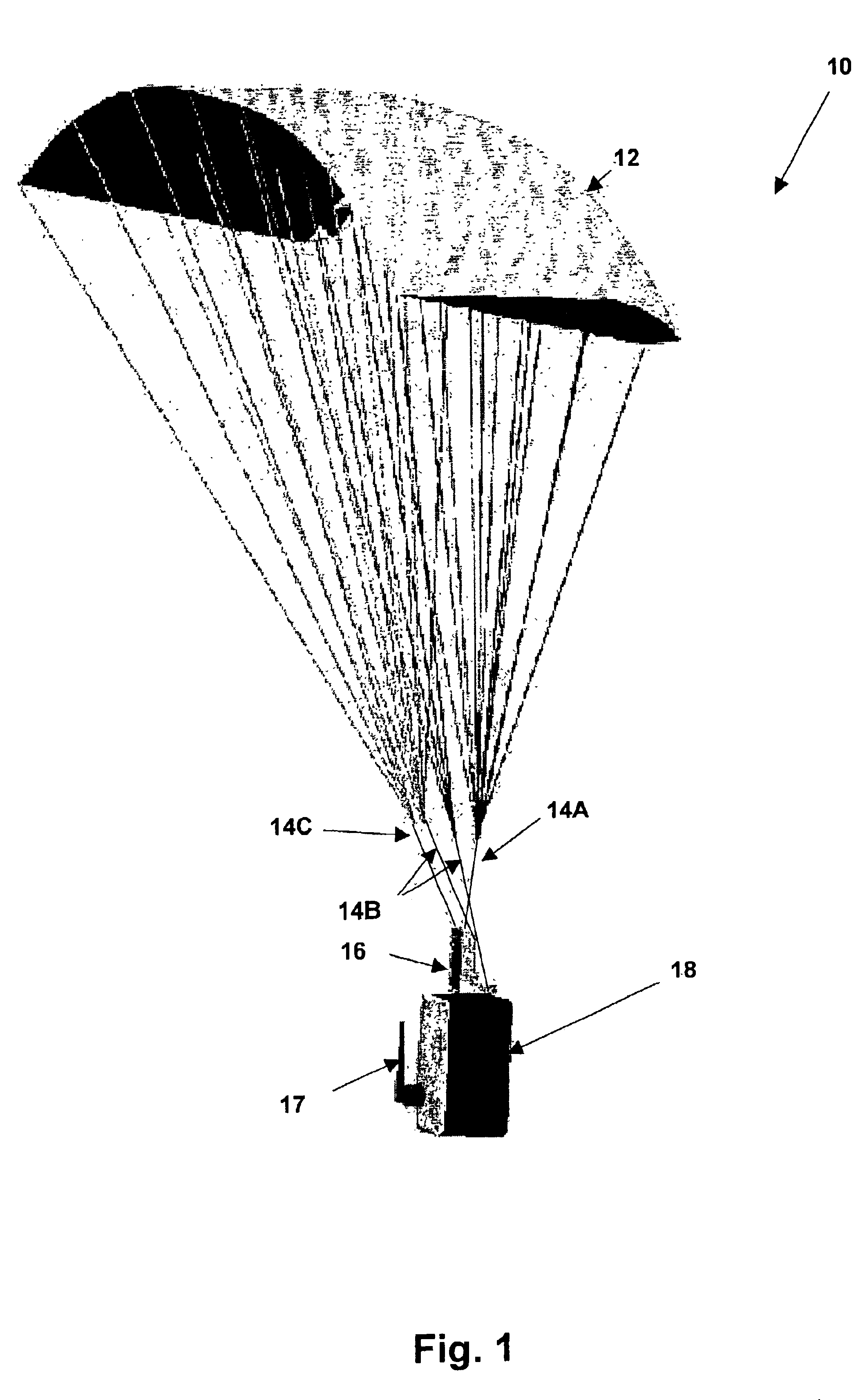 Guided parafoil system for delivering lightweight payloads