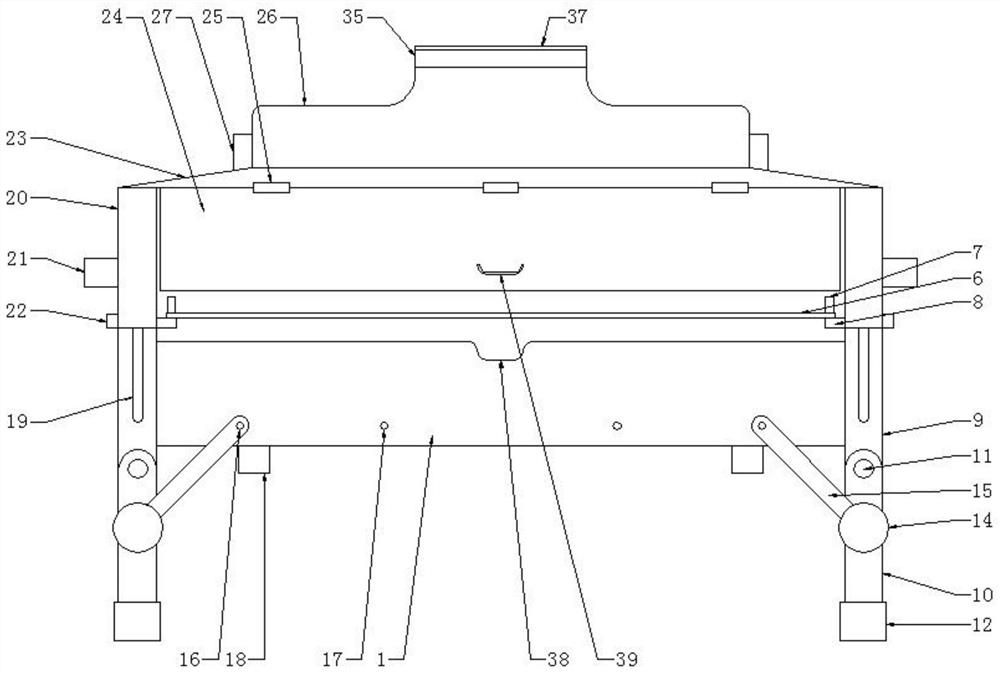 An energy-saving and environment-friendly barbecue device that facilitates the replacement of impellers