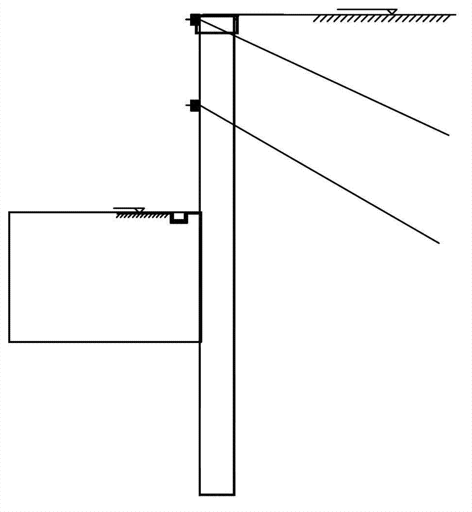 Support method and device of support pile preformed core-soil double-buttress inclined inner-strut foundation ditch