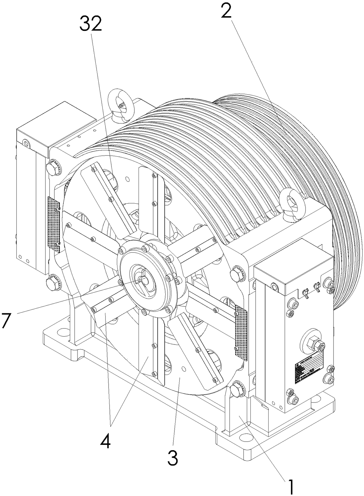 Elevator traction machine