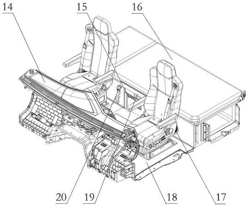 Novel 4*2 long-head tractor