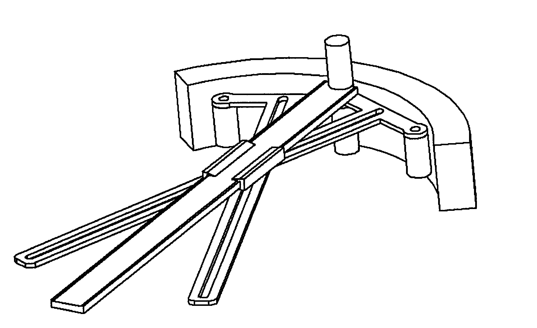 Circular arc radius measuring ruler