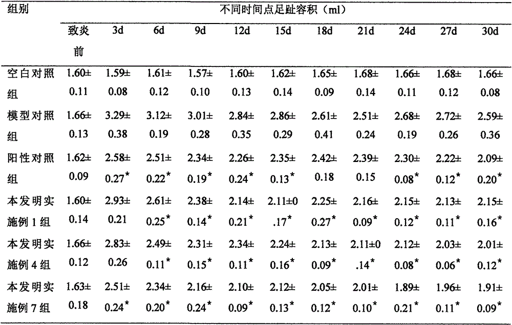 Drug combination for treating rheumatism arthritis and preparation method thereof