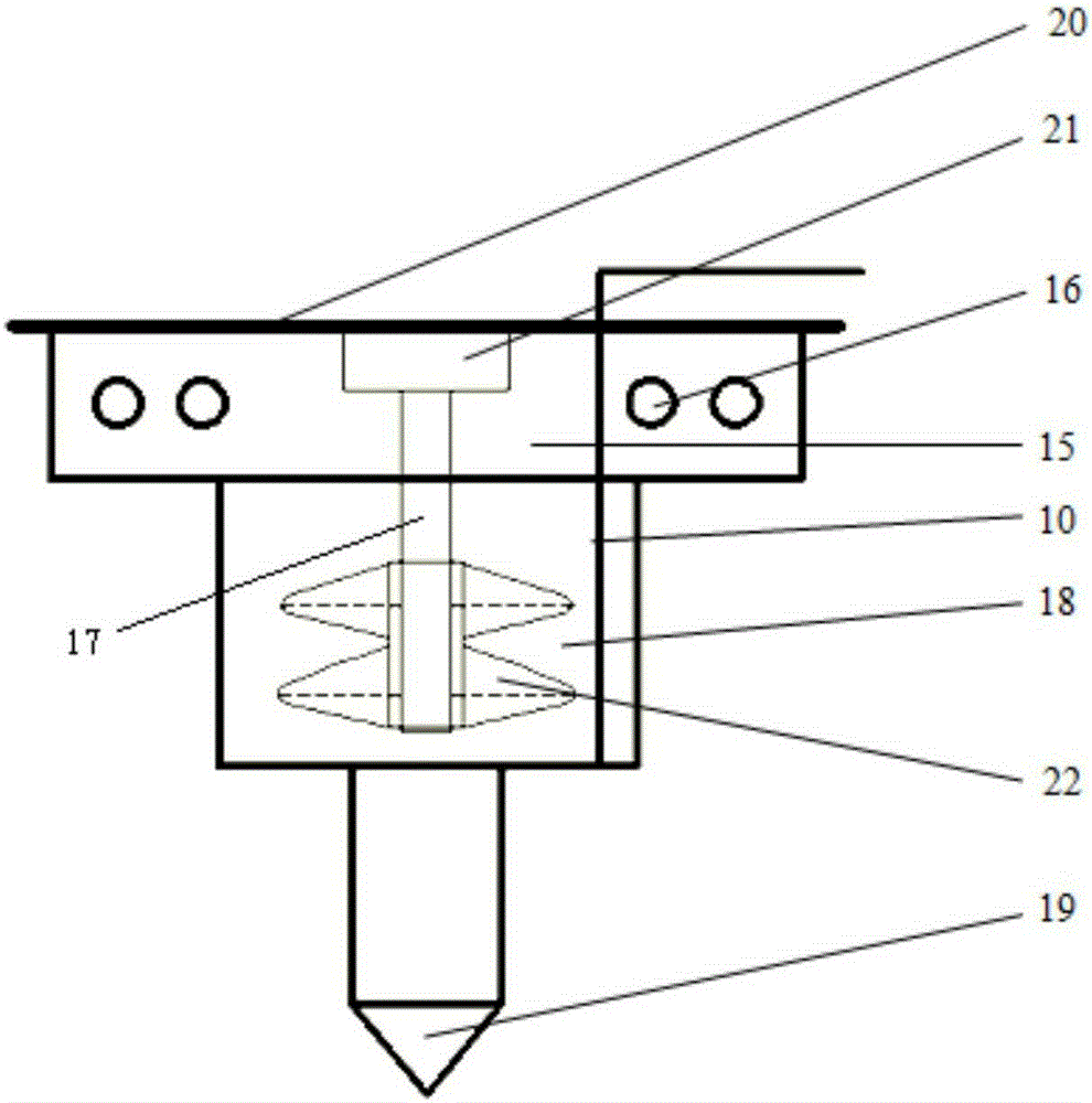 Multi-material multi-scale 3D (3-dimensional) printing device provided with single spray nozzle as well as working method of 3D printing device