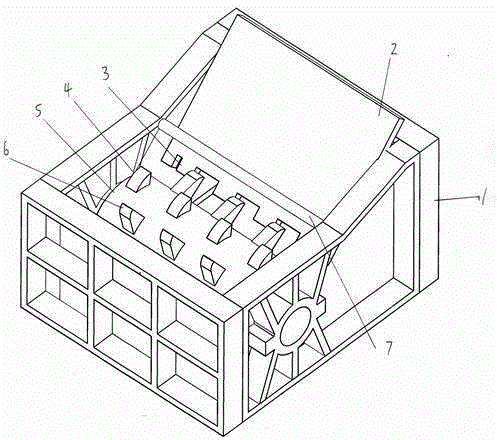 Ferrosilicon block crushing device