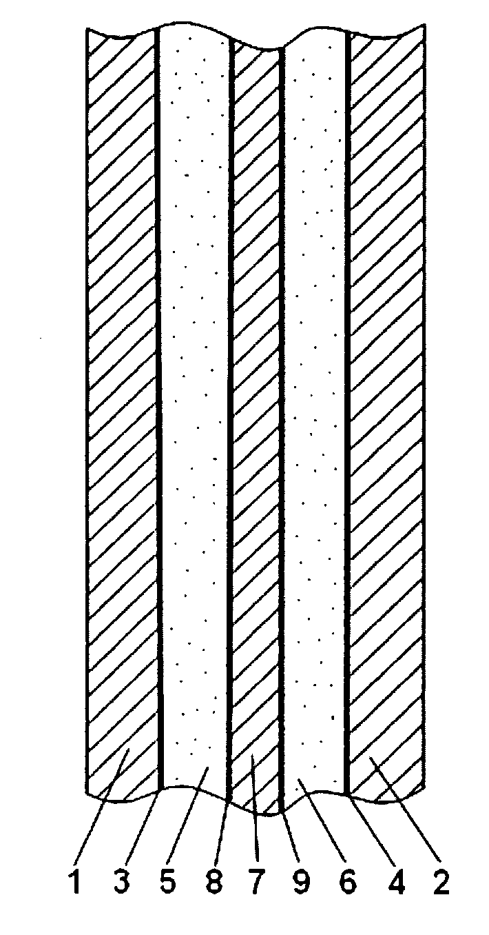 Fire resistant glazing assembly with additional functions