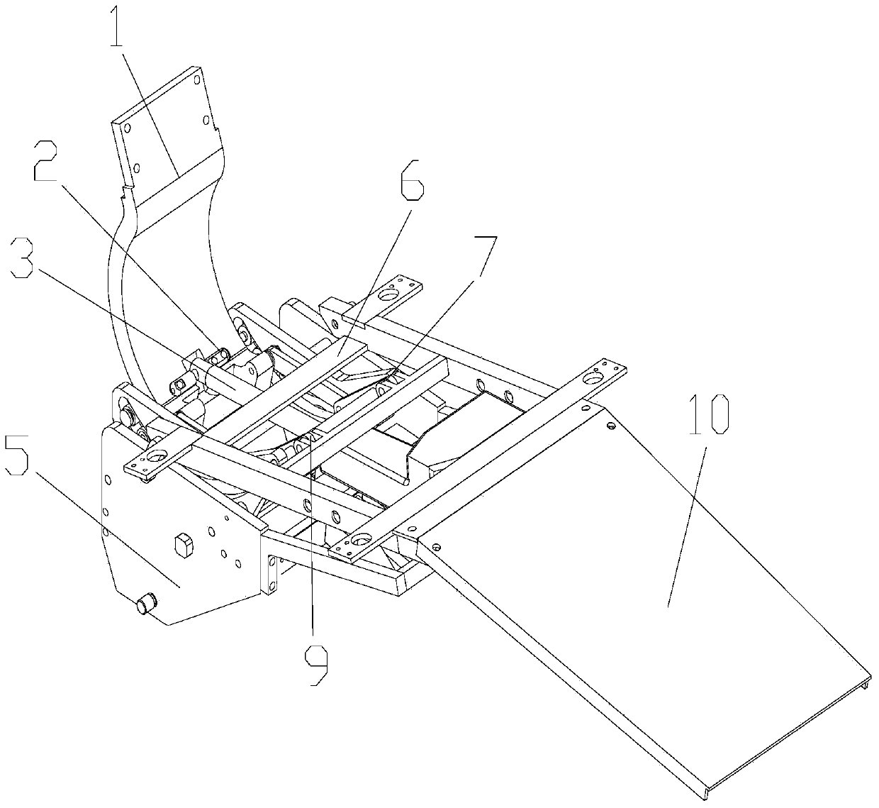 Horizontal compensation mechanism used for dental chair