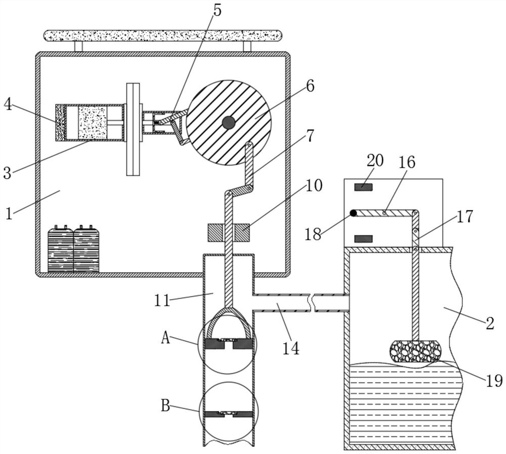 Automatic water supplementing device based on external combustion engine