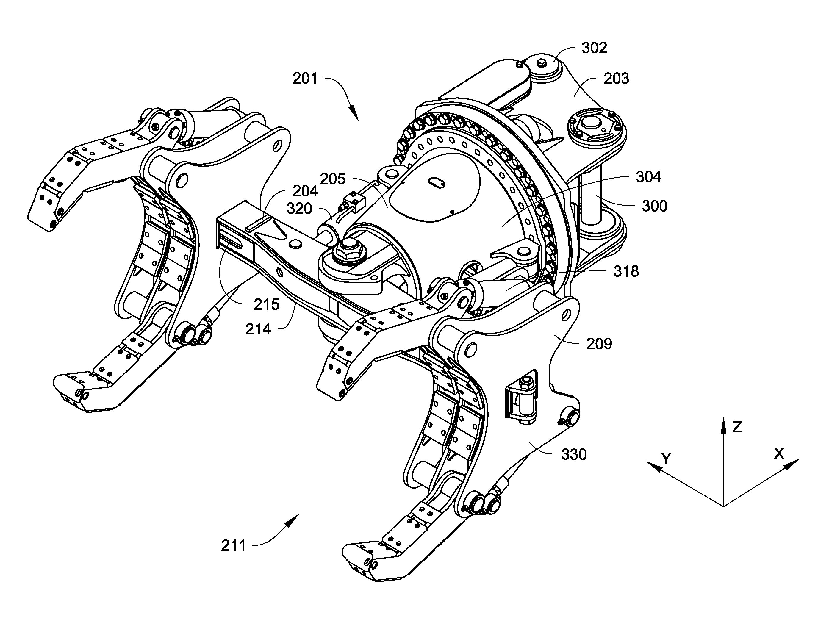 Gripping assembly and gripping members for a grapple attachment