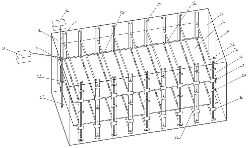 Horizontal drainage plate-vacuum preloading combined electroosmosis system and sludge treatment method thereof