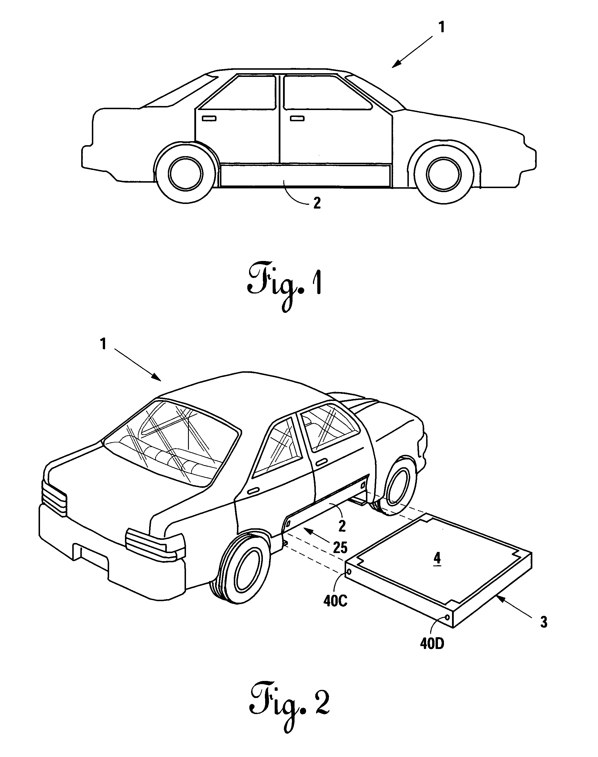 Hybrid electric vehicle chassis with removable battery module