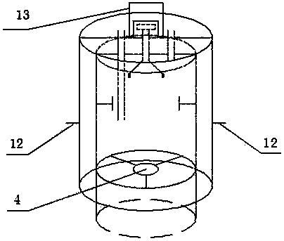 Portable amphibious equipment for collecting greenhouse gases