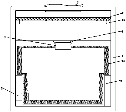 Water-saving type irrigating device for rose garden