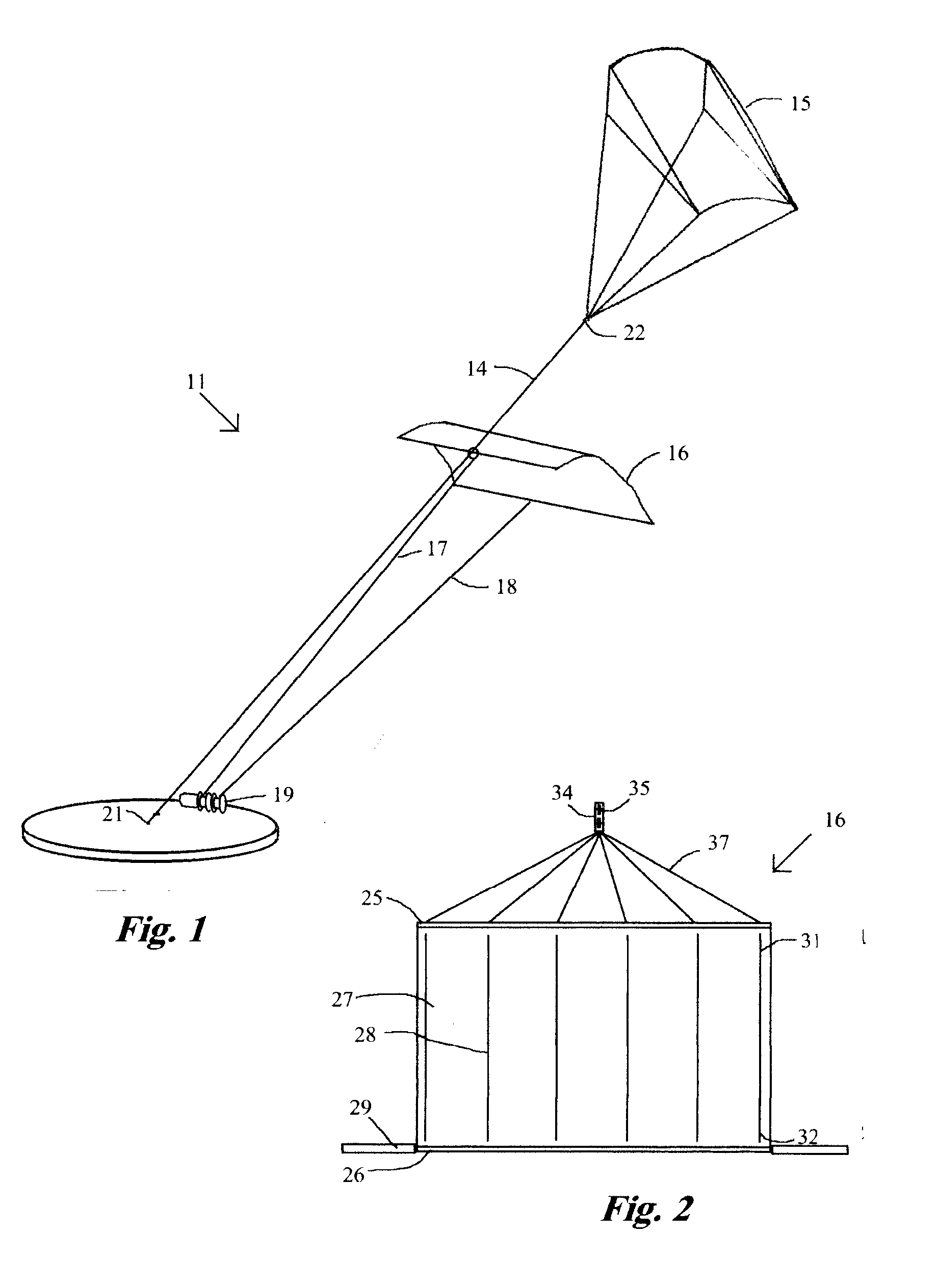 Aerial wind power generation system and method