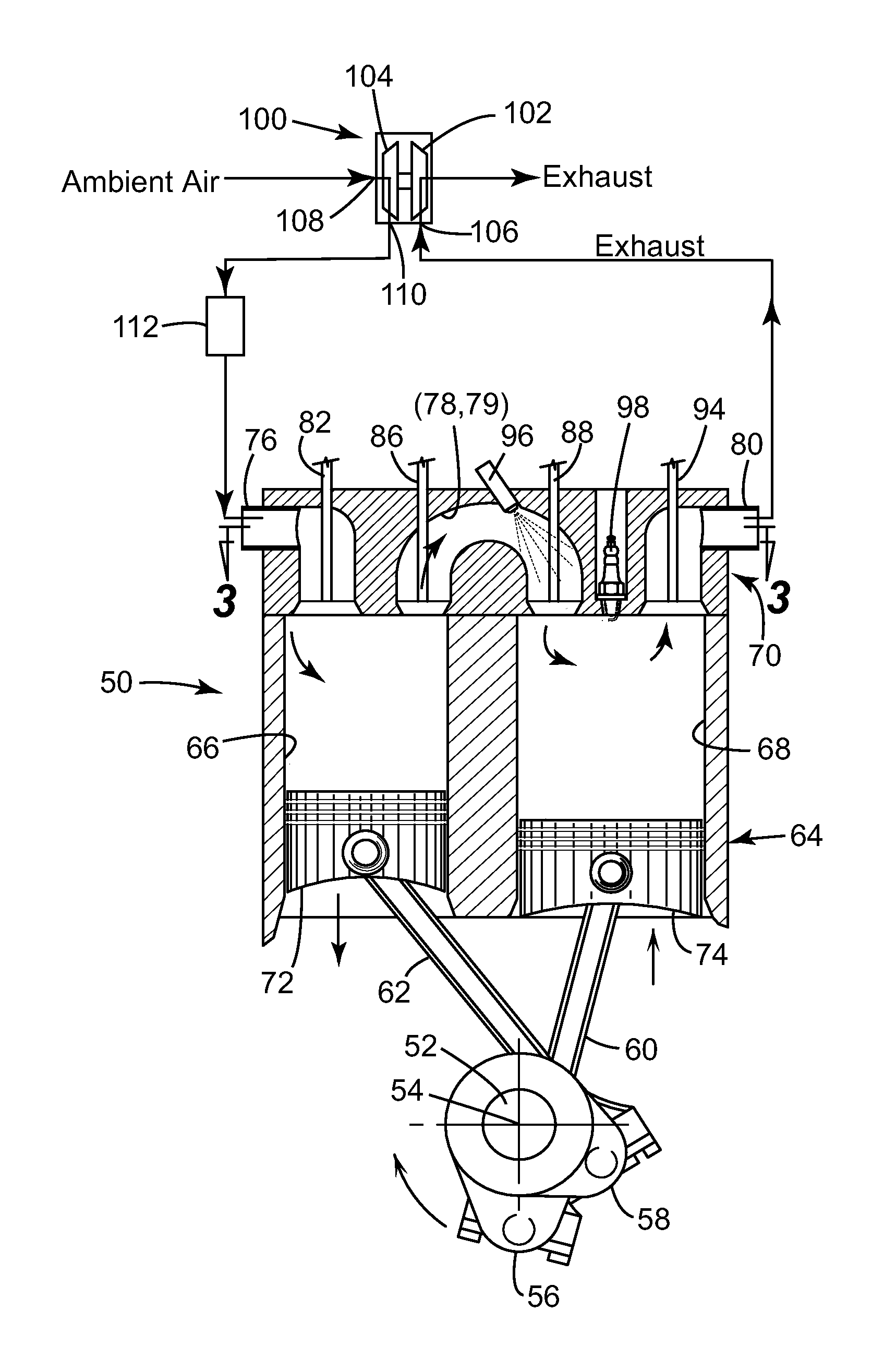 Turbocharged downsized compression cylinder for a split-cycle engine