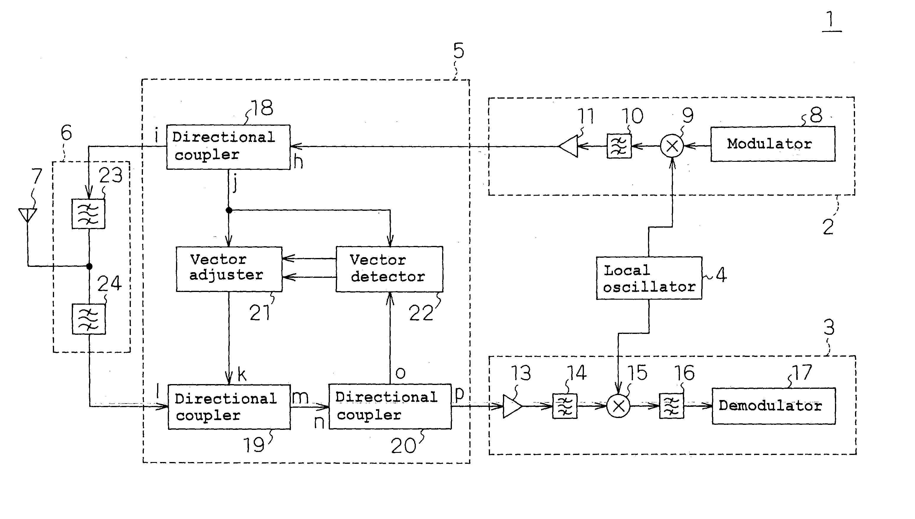 Radio interference suppression circuit and method, antenna multiplexer, transceiver circuit, and communication apparatus