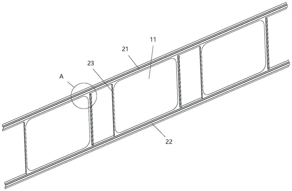 Built-in window frames, side wall modules and rail vehicles for rail vehicles