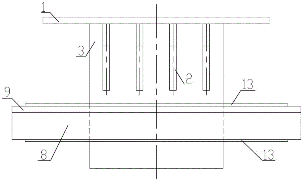 Anti-climbing limit device for planar curved beam bridge