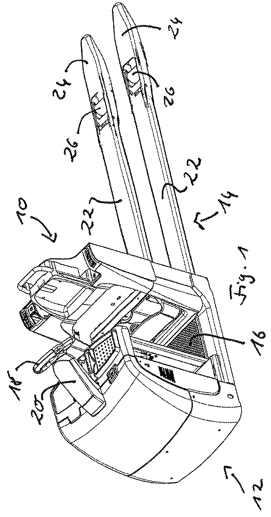 Fork carriage for an industrial truck