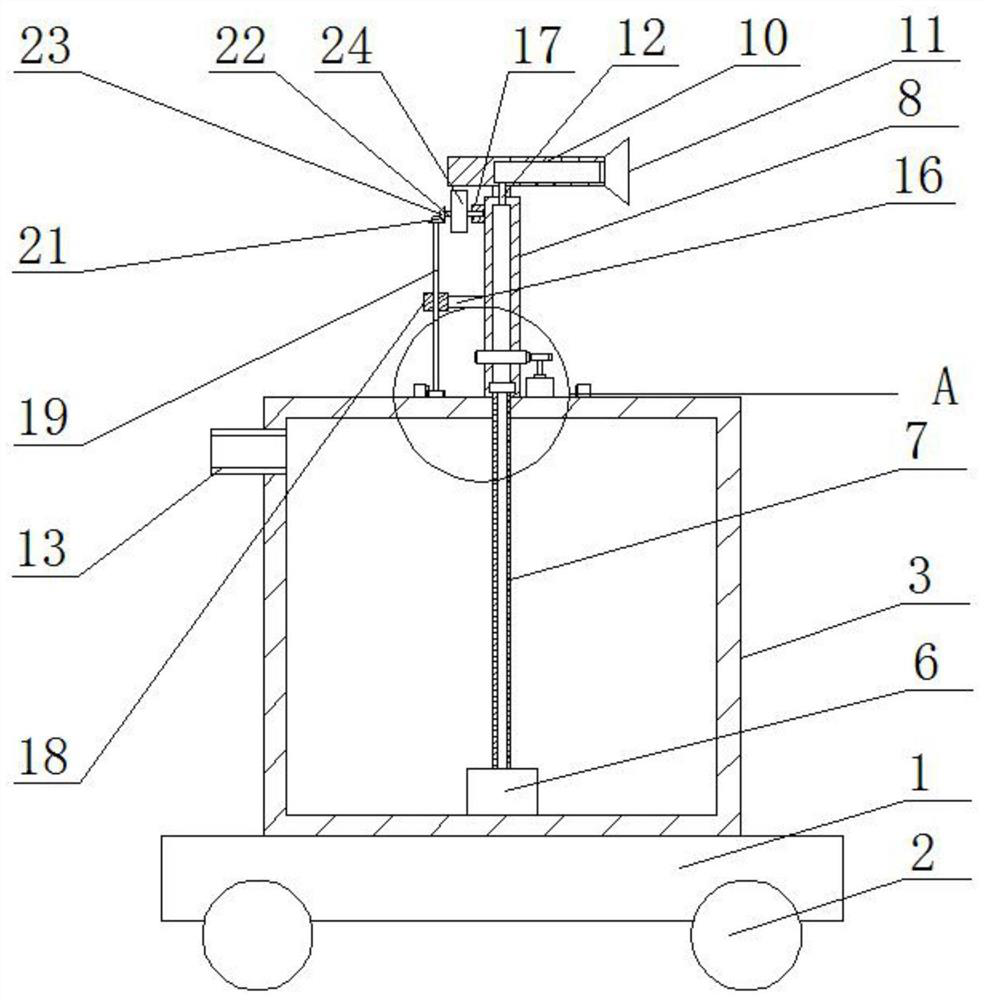 Dust falling machine for hydraulic engineering construction site