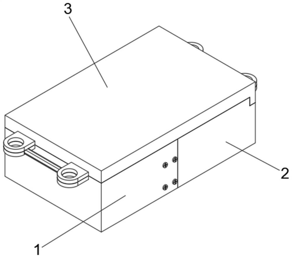 Detachable battery fixing frame for new energy automobile based on sliding