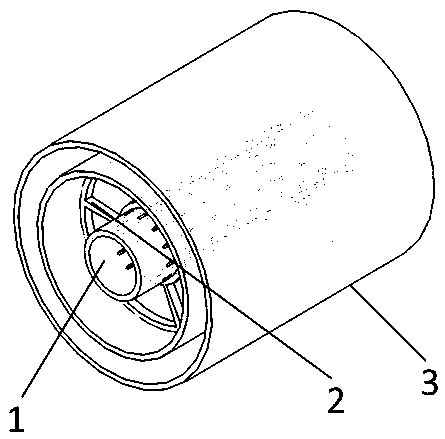 Cryogenic-liquid forced cooling cable structure