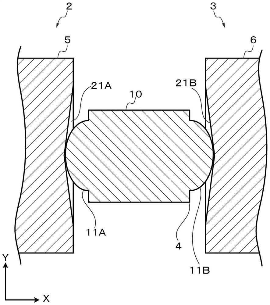 Seal structure including sealing member provided with protrusion and switch device