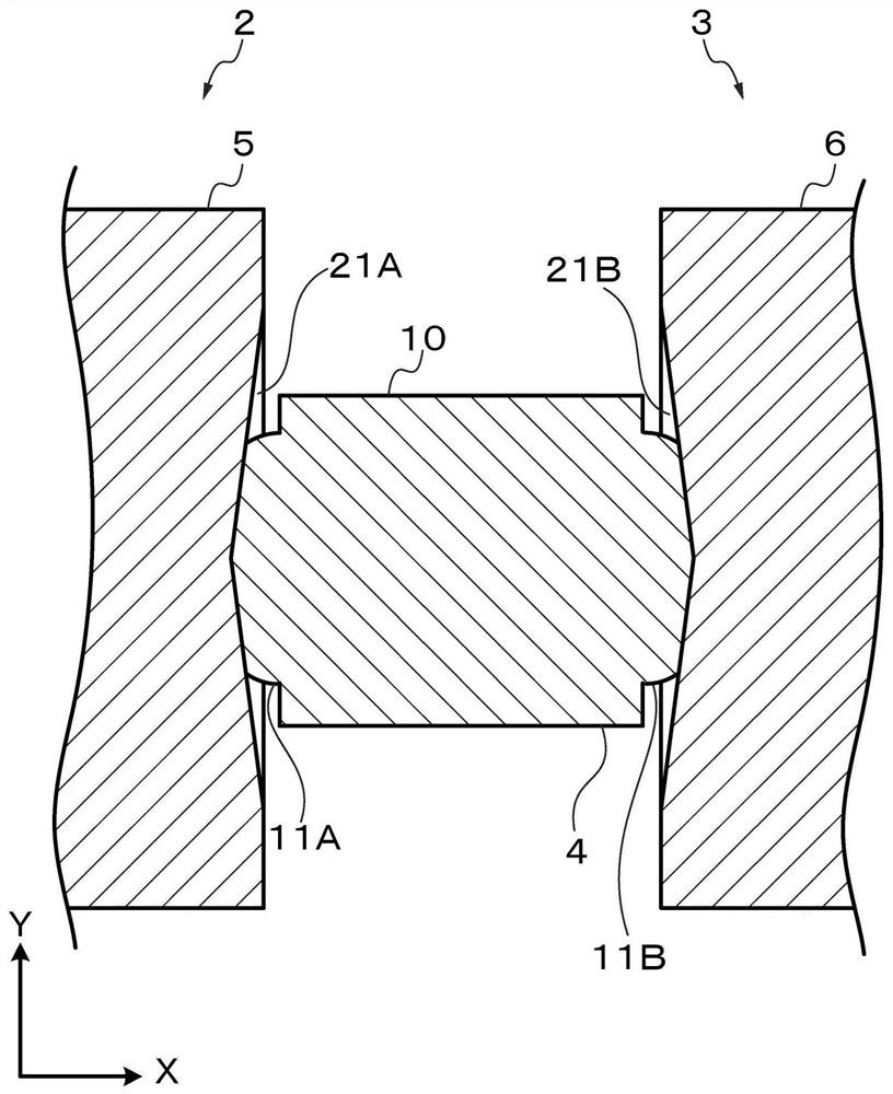 Seal structure including sealing member provided with protrusion and switch device