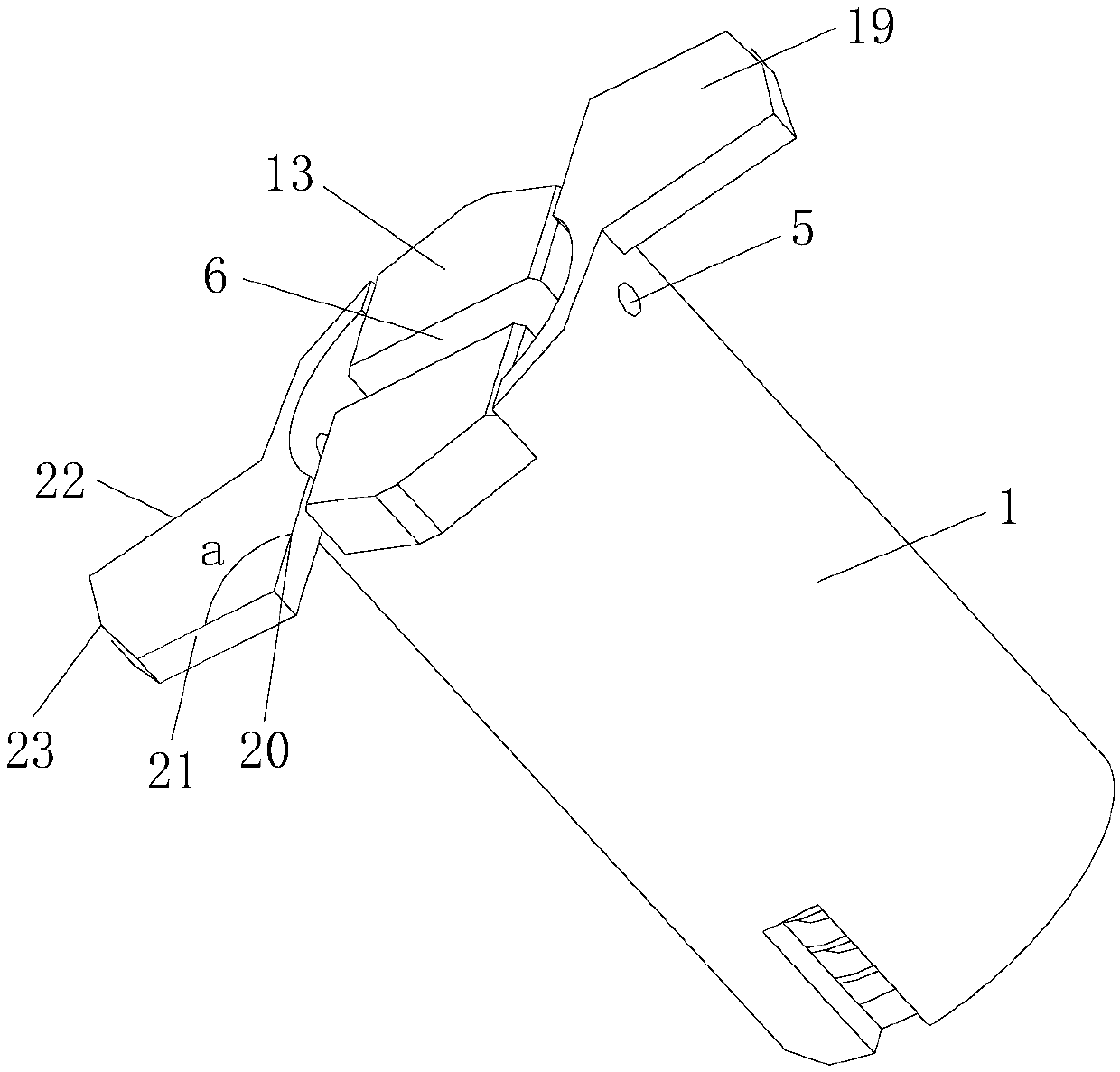 Detachable standard connecting piece for door and window outer frame and auxiliary frame