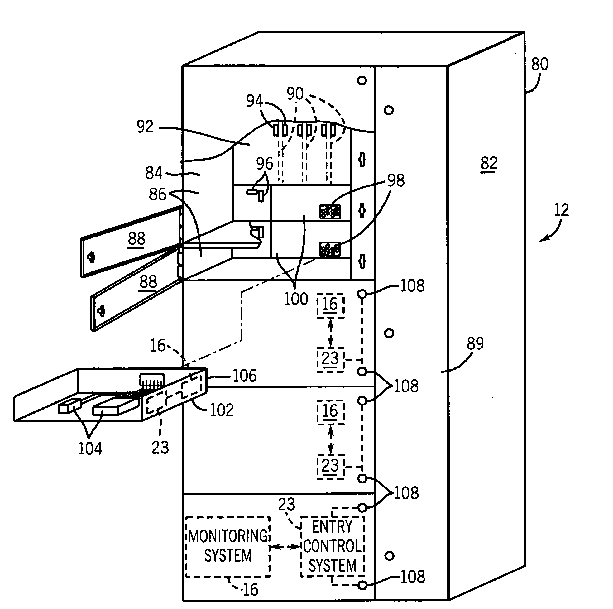 System and method for automatically securing a motor control center