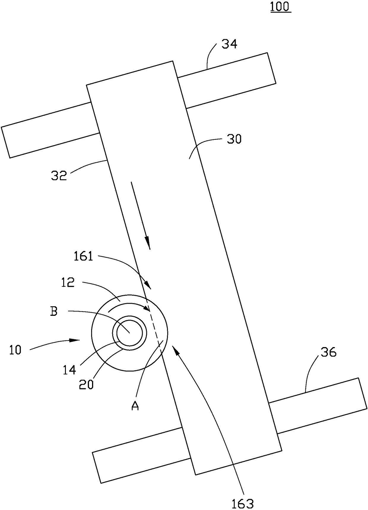 Copper scale sweeping device