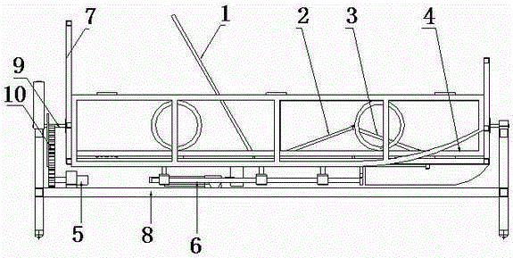 Turning bed used in cooperation with man hanging machine