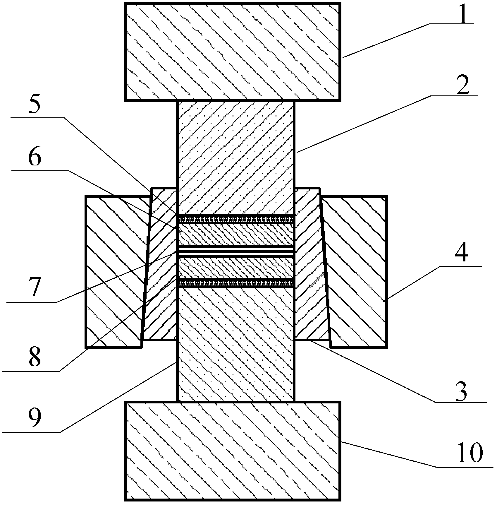 Magnesium alloy and aluminum alloy interlayer diffusion welding method