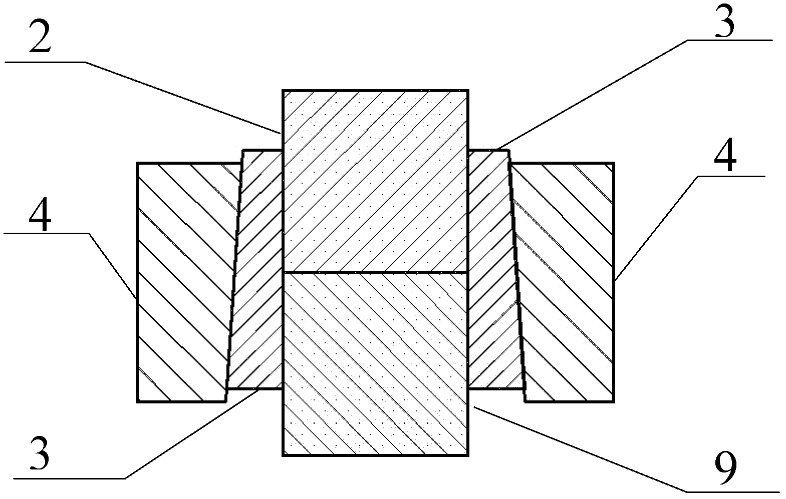 Magnesium alloy and aluminum alloy interlayer diffusion welding method