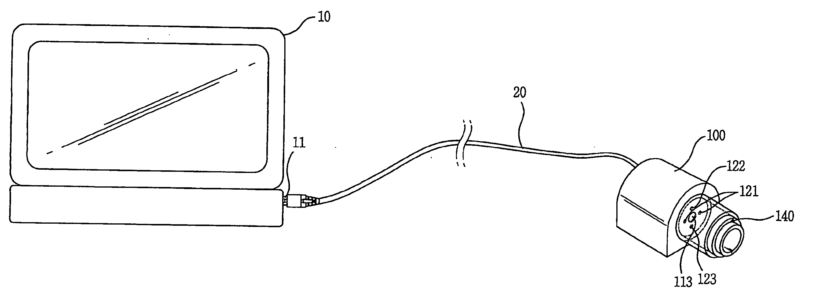 Apparatus for photographing iris pattern