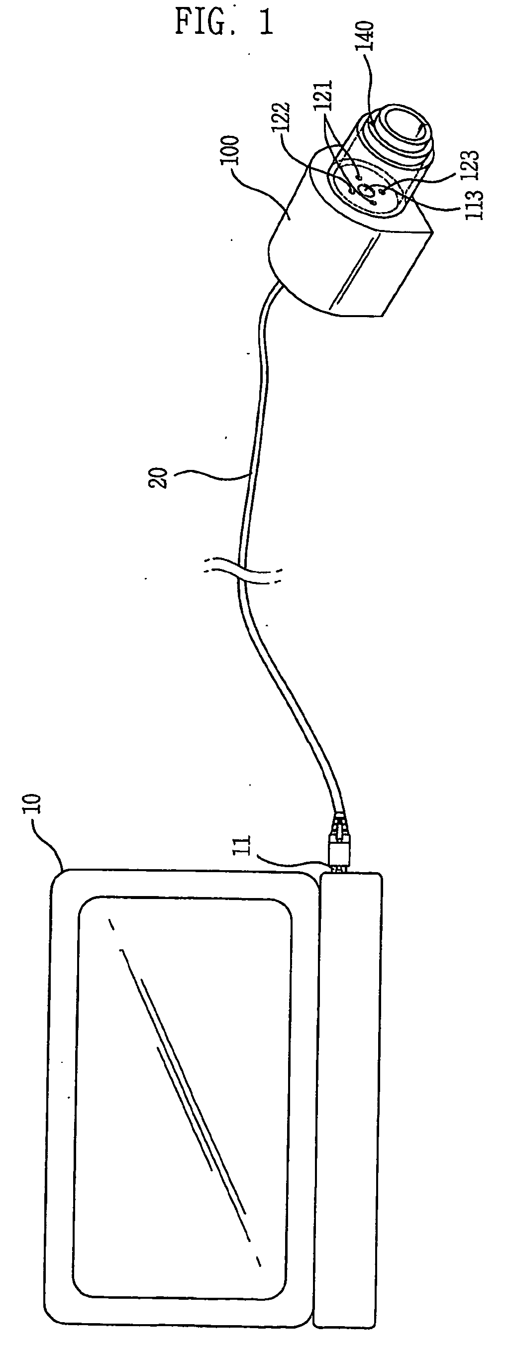 Apparatus for photographing iris pattern