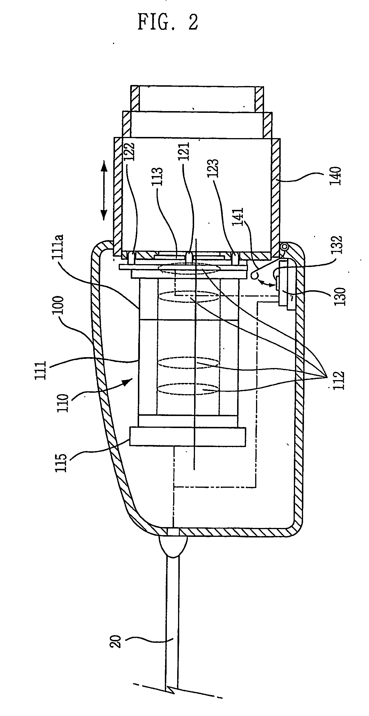 Apparatus for photographing iris pattern