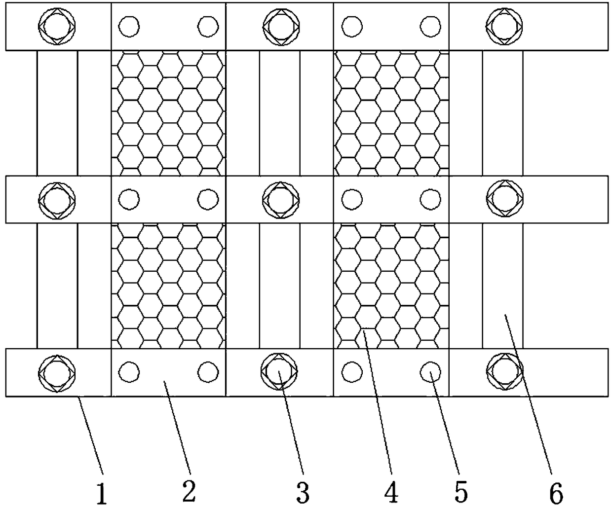 Adjustable slope protective network applied to hydraulic engineering