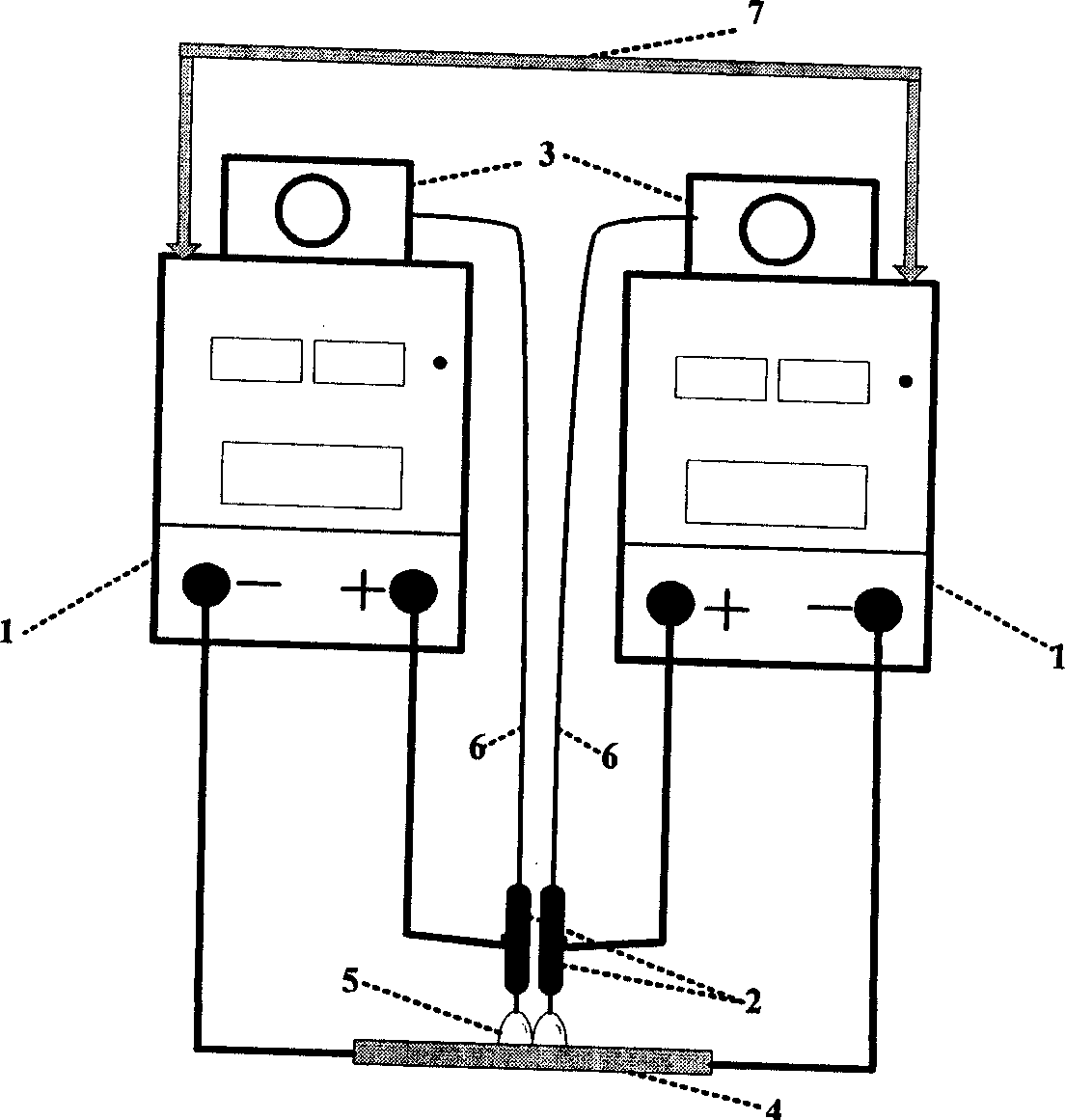 Welding control method of diplonema MAG and welding source