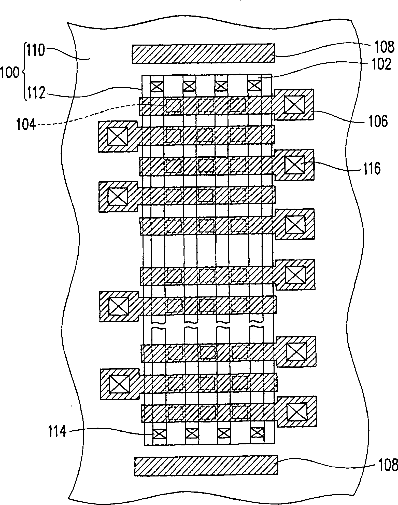 Layout structure of non-volatile memory