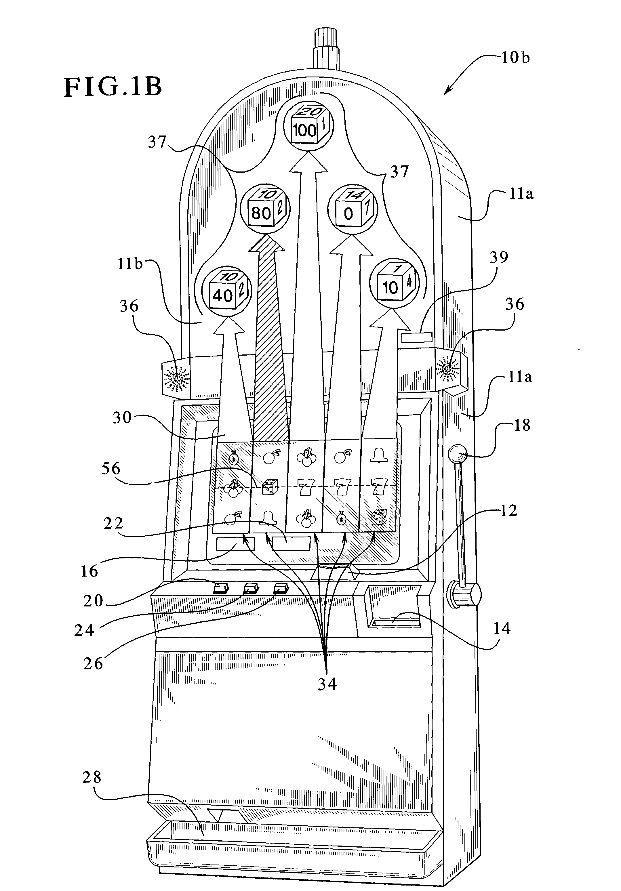 Gaming device having a mechanical award indicator