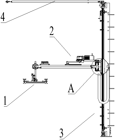 Automatic partition plate arranging device