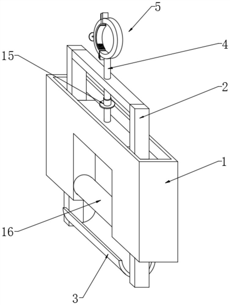 A cable coiling locking device on a tower