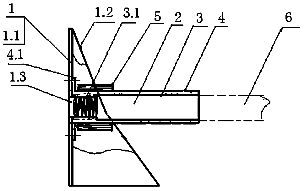 Auxiliary molding device capable of detecting tensile strength of reinforced concrete